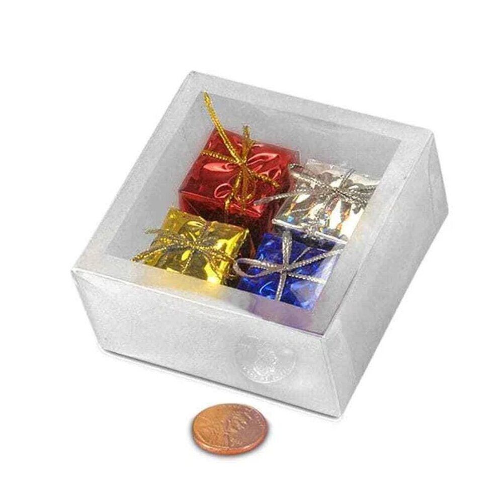 NEW - Frosted Slip Top Plastic Candy Chocolate Boxes (35 BOXES)